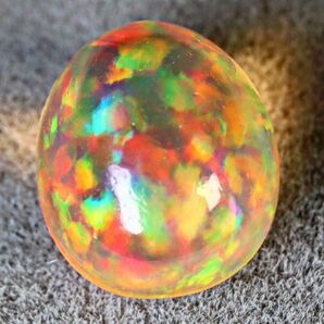 1.960ct 天然ファイアオパール メキシコ 最高品質 遊色抜群〔Mexican Fire opal ファイヤーオパール 宝石 jewelry natural loose ルース〕の画像1