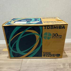 希少 箱付き未使用品 TOSHIBA 東芝 30cm 扇風機 F-225G レトロ 昭和 4枚 緑色 グリーン 青 ブルー