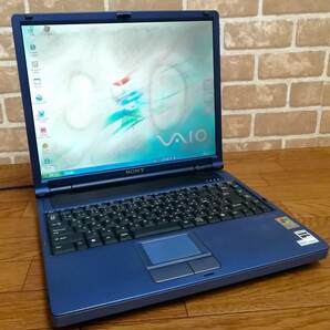 ＜408H100＞VAIO PCG-FR55/B（Athlon XP-1800+/1GB/40GB/DVD/Windows XP-SP3）の画像1