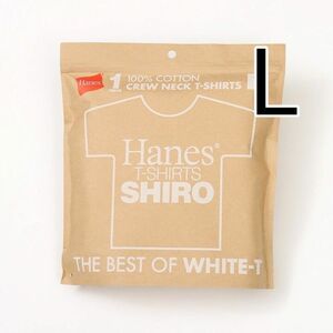 ヘインズ SHIRO クルーネックTシャツ L