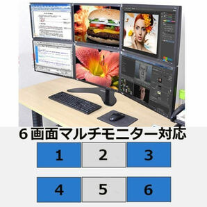 【ゲーミングPC一式セット】i7-4770/GTX1060/FX/株/ストレージ6000GB/office2020/6画面同時出力/SSD240GB/Wifi接続の画像5