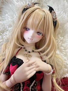 *くろまめ* DDH-09 SW肌 ボークス カスタムヘッド パテ盛り難あり おまけディーラー様製アイ＋舌パーツ ＋ブレスレット＋眼帯