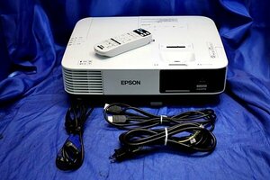 ★明るさ4200lm/71・0ｈ★ EPSON/エプソン 液晶プロジェクター ◆EB-2140W/リモコン・HDMI・VGAケーブル付属◆ 50388Y