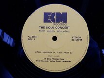 Keith Jarrett(キース・ジャレット)「THE KOLN CONCERT」LP（12インチ）/ECM Records(PA-6053~54)/ジャズ_画像2