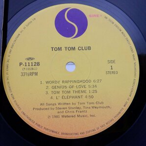 Tom Tom Club(トム・トム・クラブ)「Tom Tom Club」LP（12インチ）/Sire(P-11128)/Electronicの画像2