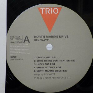 Ben Watt(ベン・ワット)「North Marine Drive(ノース・マリン・ドライヴ)」LP（12インチ）/Trio Records(AW-25041)/ニューエイジの画像2