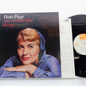 Patti Page「Say Wonderful Things」LP（12インチ）/CBS/Sony(SOPJ 104)/洋楽ポップスの画像1