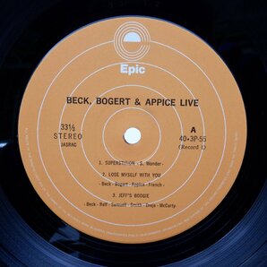 Beck Bogert & Appice「Beck Bogert & Appice Live」LP（12インチ）/Epic(40 3P-55 56 )/洋楽ロックの画像2