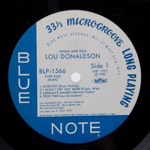 Lou Donaldson Quintet「Swing And Soul」LP（12インチ）/Blue Note(K18P 9242)/ジャズの画像2