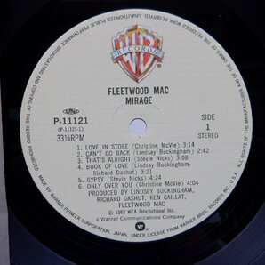 Fleetwood Mac(フリートウッド・マック)「Mirage(ミラージュ)」LP（12インチ）/Warner Bros. Records(P-11121)/洋楽ロックの画像2