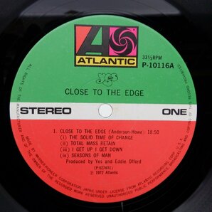 Yes(イエス)「Close To The Edge(危機)」LP（12インチ）/Atlantic Records(P-10116A)/洋楽ロックの画像2