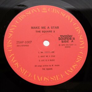 The Square(ザ・スクエア)「Make Me A Star」LP（12インチ）/CBS/Sony(25AP 1007)/ジャズの画像2