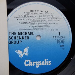 The Michael Schenker Group「Built To Destroy」LP（12インチ）/Chrysalis(WWS-91064)/洋楽ロックの画像2