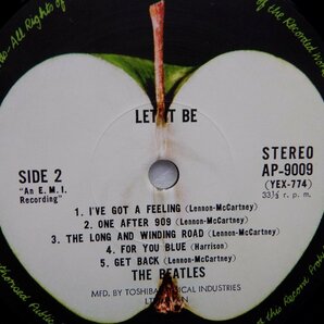 【ブックレット無し/黒盤】The Beatles(ビートルズ)「Let It Be(レット・イット・ビー)」LP（12インチ）/Apple Records(AP-9009)/ロックの画像2