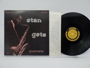 Stan Getz「Stan Getz Quartets」LP（12インチ）/Prestige(SMJ-6600(M))/ジャズ