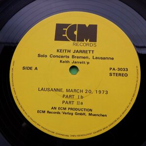 Keith Jarrett(キース・ジャレット)「Solo Concerts(ソロ・コンサート)」LP（12インチ）/ECM Records(PA-3031～3)/ジャズの画像2