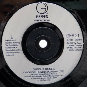 Guns N' Roses「Knockin' On Heaven's Door」EP（7インチ）/Geffen Records(GFS 21)/洋楽ロックの画像2