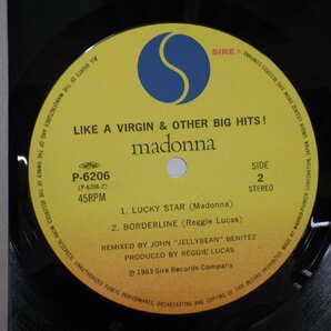 Madonna(マドンナ)「Like A Virgin & Other Big Hits!(ライク・ア・ヴァージン)」LP（12インチ）/Sire(P-6206)/Electronicの画像2