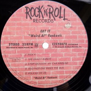 Weird Al Yankovic(アル・ヤンコビック)「Eat It(スリだー)」LP（12インチ）/Rock 'N' Roll Records(C25Y0070)/Rockの画像2