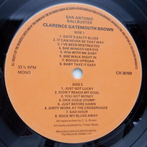 Clarence Gatemouth Brown「San Antonio Ballbuster」LP（12インチ）/Charly Records(CR 30169)/ブルースの画像2