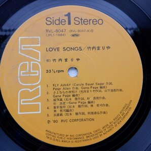 竹内まりや「ラヴ・ソングス」LP（12インチ）/RCA Records(RVL-8047)/邦楽ポップスの画像2