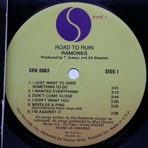 Ramones「Road To Ruin」LP（12インチ）/Sire(SRK 6063)/Rockの画像2