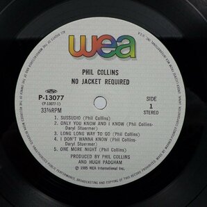 Phil Collins「No Jacket Required」LP（12インチ）/WEA(P-13077)/洋楽ロックの画像2