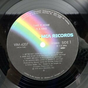 B.B. King「Take It Home」LP（12インチ）/MCA Records(VIM-6207)/ジャズの画像2