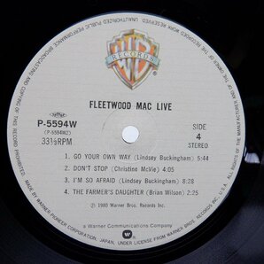 Fleetwood Mac(フリートウッド・マック)「Fleetwood Mac Live」LP（12インチ）/Warner Bros. Records Inc.(P-5593)/洋楽ロックの画像2