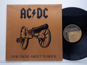 【US盤】AC/DC「For Those About To Rock (We Salute You)」LP（12インチ）/Atlantic(SD 11111)/Rock