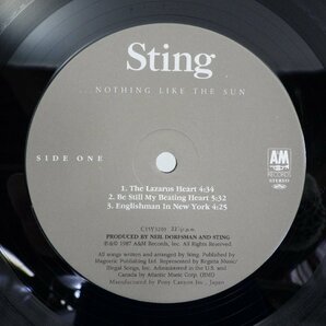 Sting(スティング)「Nothing Like The Sun」LP（12インチ）/A&M Records(C35Y3203)/洋楽ロックの画像2