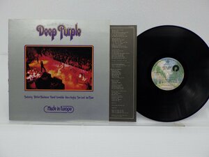 Deep Purple(ディープ・パープル)「Made In Europe」LP（12インチ）/Warner Bros. Records(P-10262W)/洋楽ロック