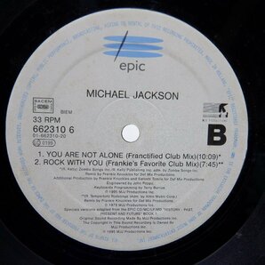 【EU盤】Michael Jackson(マイケル・ジャクソン)「You Are Not Alone」LP（12インチ）/Epic(662310 6)/R&B・ソウルの画像2