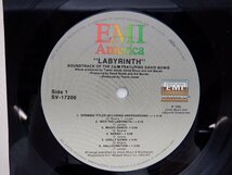 David Bowie「Labyrinth (From The Original Soundtrack Of The Jim Henson Film)」LP（12インチ）/EMI America(SV-17206)/洋楽ロック_画像2