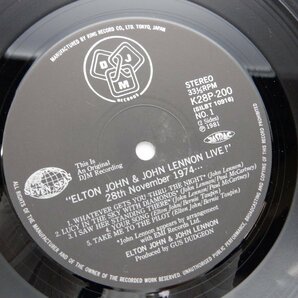 Elton John「Live! 28 November 1974」LP（12インチ）/DJM Records(K28P-200)/洋楽ロックの画像2