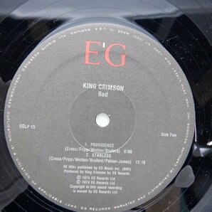 【UK盤】King Crimson「Red」LP（12インチ）/EG(EGLP 15)/Rockの画像2