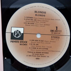 Blondie(ブロンディ)「Blondie(妖女ブロンディ)」LP（12インチ）/Private Stock(EMS-80777)/Rockの画像2