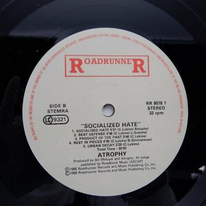 Atrophy「Socialized Hate」LP（12インチ）/Roadrunner Records(RR 9518 1)/洋楽ロックの画像3