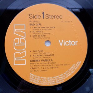 Cherry Vanilla「Bad Girl」LP（12インチ）/RCA Victor(PL 25122)/洋楽ポップスの画像2