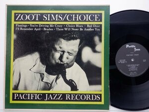 Zoot Sims「Choice」LP（12インチ）/Pacific Jazz(GXF 3110(M))/ジャズ