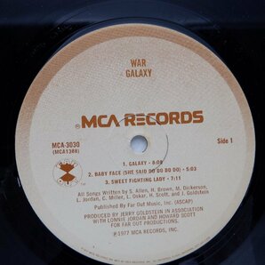 War「Galaxy」LP（12インチ）/MCA Records(MCA-3030)/Funk / Soulの画像2