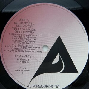 Yellow Magic Orchestra「Solid State Survivor」LP（12インチ）/Alfa(ALR-6022)/ダンスの画像2