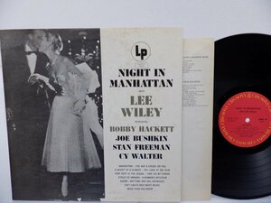 Lee Wiley「Night In Manhattan」LP（12インチ）/CBS/Sony(20AP 1476)/ジャズ