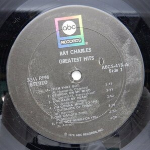 Ray Charles「Greatest Hits」LP（12インチ）/ABC-Paramount(ABCS 415)/ファンクソウルの画像2