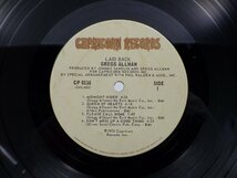 Gregg Allman「Laid Back」LP（12インチ）/Capricorn Records(CP 0116)/Rock_画像2