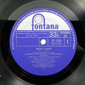 Gerry Mulligan(ジェリー・マリガン)「Night Lights(ナイト・ライツ)」LP（12インチ）/Fontana(BT-2008)/ジャズの画像2