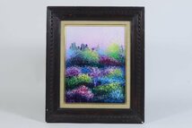 レオ・パシリコ「LifeInTheGardens」油彩画 肉筆 F5号相当 額装品 / LeoPasillico 油絵 風景画_画像2