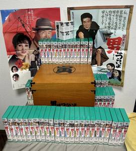 【 男はつらいよ 大全集 ビデオテープ VHS 全48巻セット+予告編2巻 木箱 ポスター付 寅さん 】 