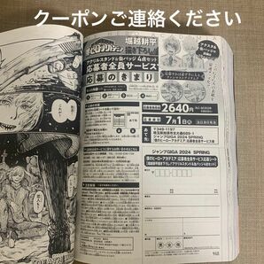 ジャンプGIGA 僕のヒーローアカデミア　応募者全員サービス　応募シート