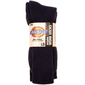 DICKIES リブ クルー ワーク ソックス 24.5-27cm程度 3足セット 未使用品　ディッキーズ ニューヨーク アメリカ製 靴下